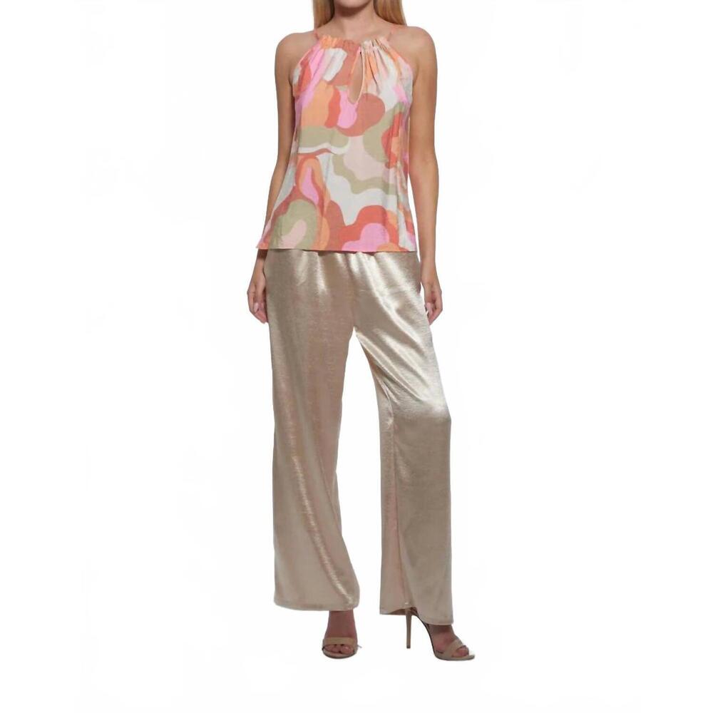 NEW JULIAN CHANG hall halter top in bloom